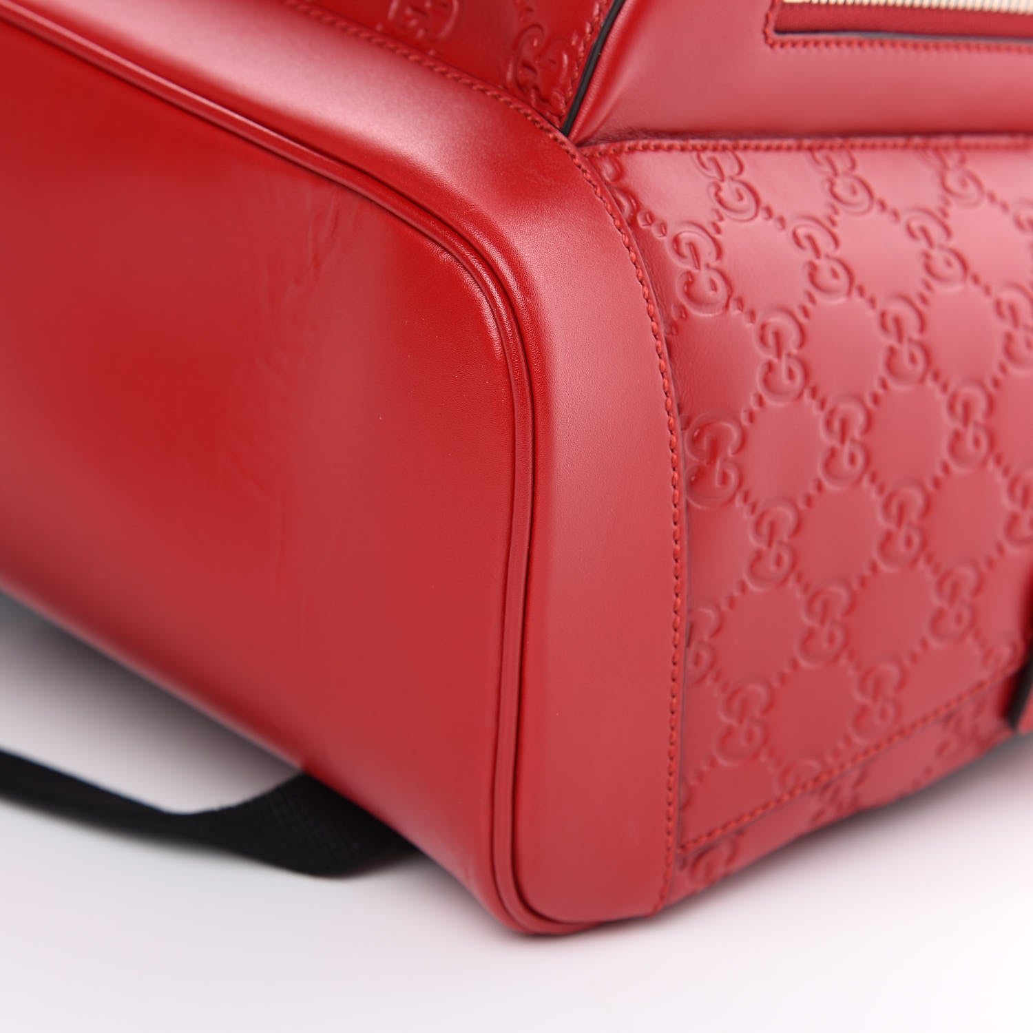 Gucci Guccissima Signature Day Backpack Hibiscus Red 9 of 12