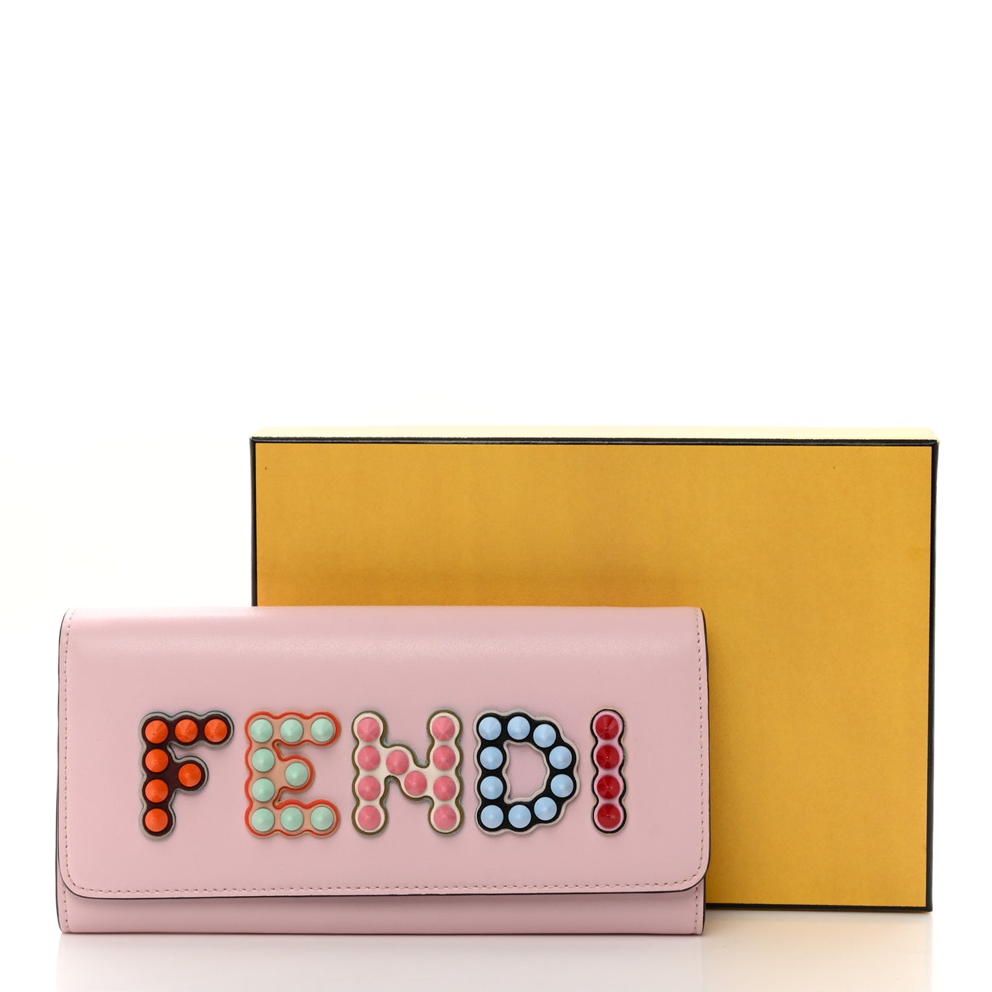 Vitello Liberty Fun Fair Studded Continental Wallet On Chain Peonia Multicolor