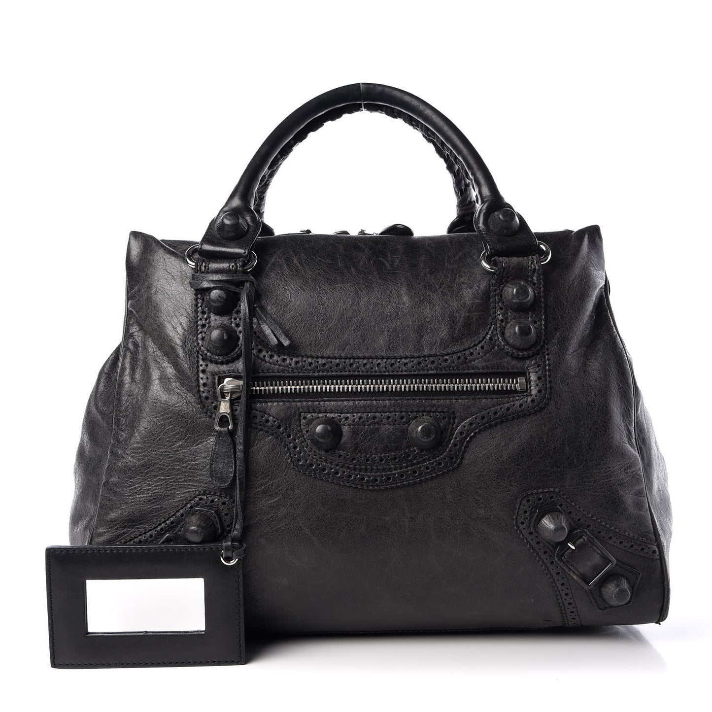 Agneau Giant Brogues Hardware Mid Day Black