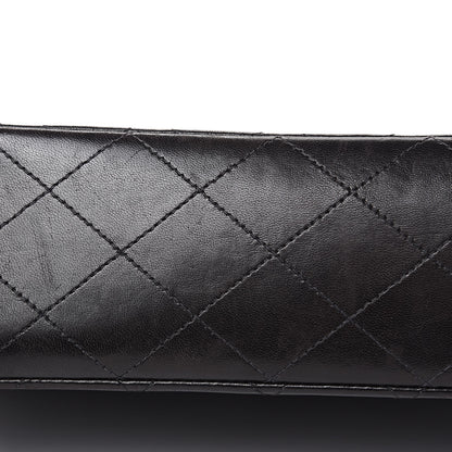 Chanel Lambskin Quilted Medium Double Flap Black 14 of 20