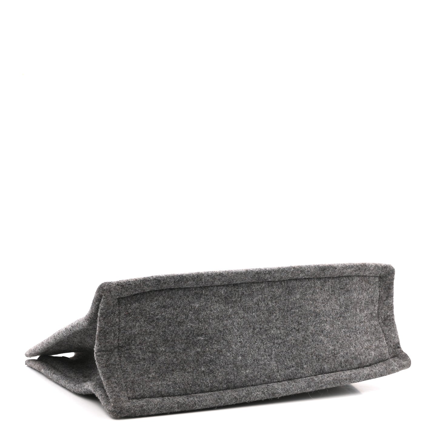 Wool Calfskin Rive Gauche Tote Grey