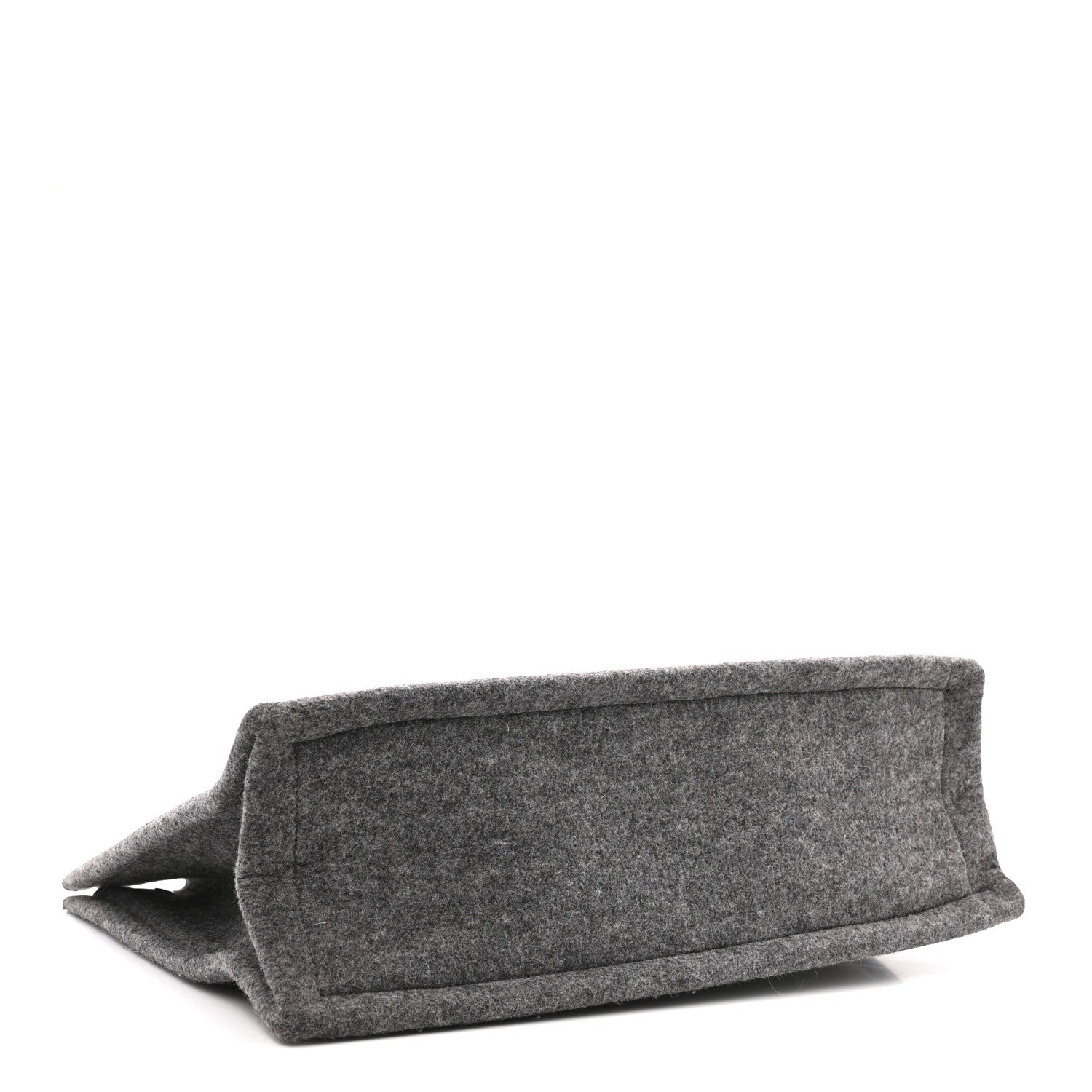 Saint Laurent Wool Calfskin Rive Gauche Tote Grey 4 of 13