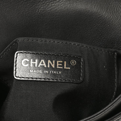 Chanel Calfskin Quilted Top Handle Flap Black 6 of 11