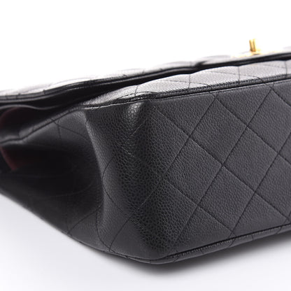 Chanel Caviar Quilted Jumbo Double Flap Black 8 of 11