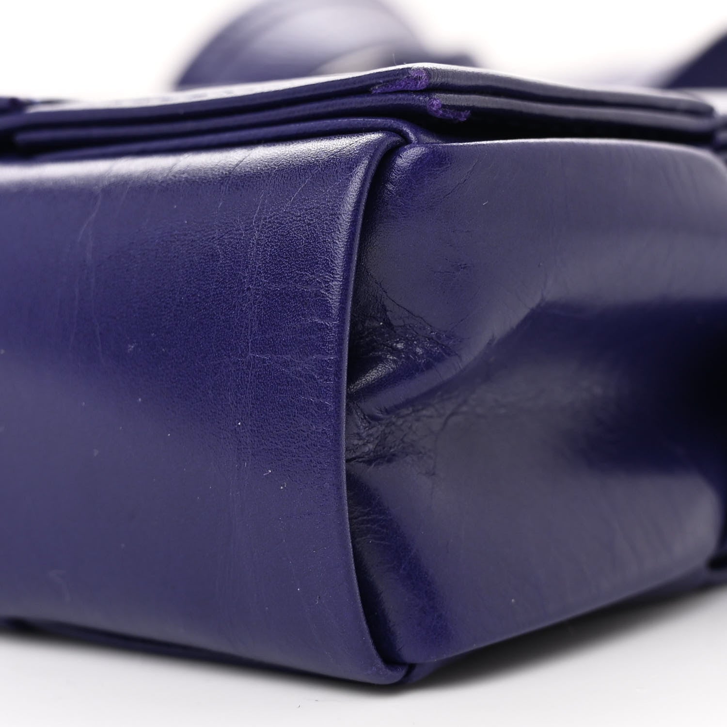 Bottega Veneta Paper Calfskin Maxi Intreccio Extra Mini Cassette Crossbody Bag Purple 10 of 10