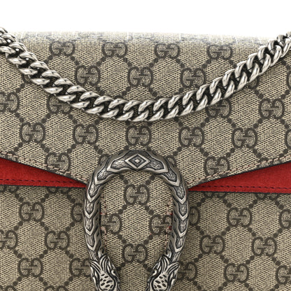 Gucci GG Supreme Monogram Small Dionysus Shoulder Bag Red 9 of 11