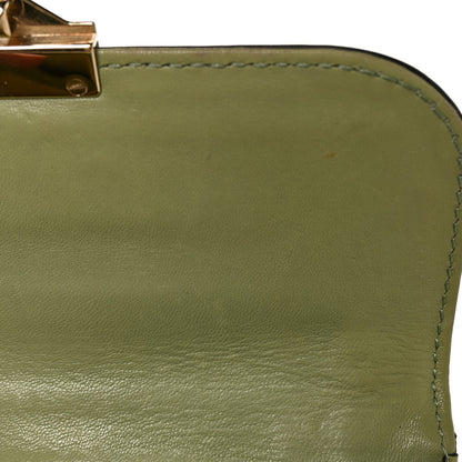 Valentino Garavani Vitello Small Glam Lock Rockstud Flap Green 8 of 9