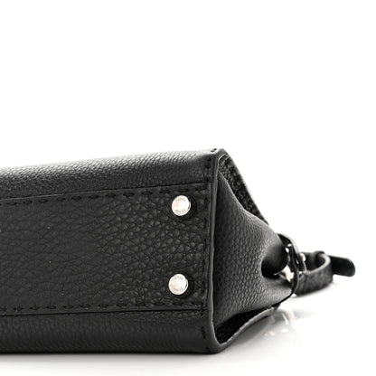 Fendi Cuoio Romano Selleria Bi-Color Mini Peekaboo Iconic Satchel Black Mou 10 of 10