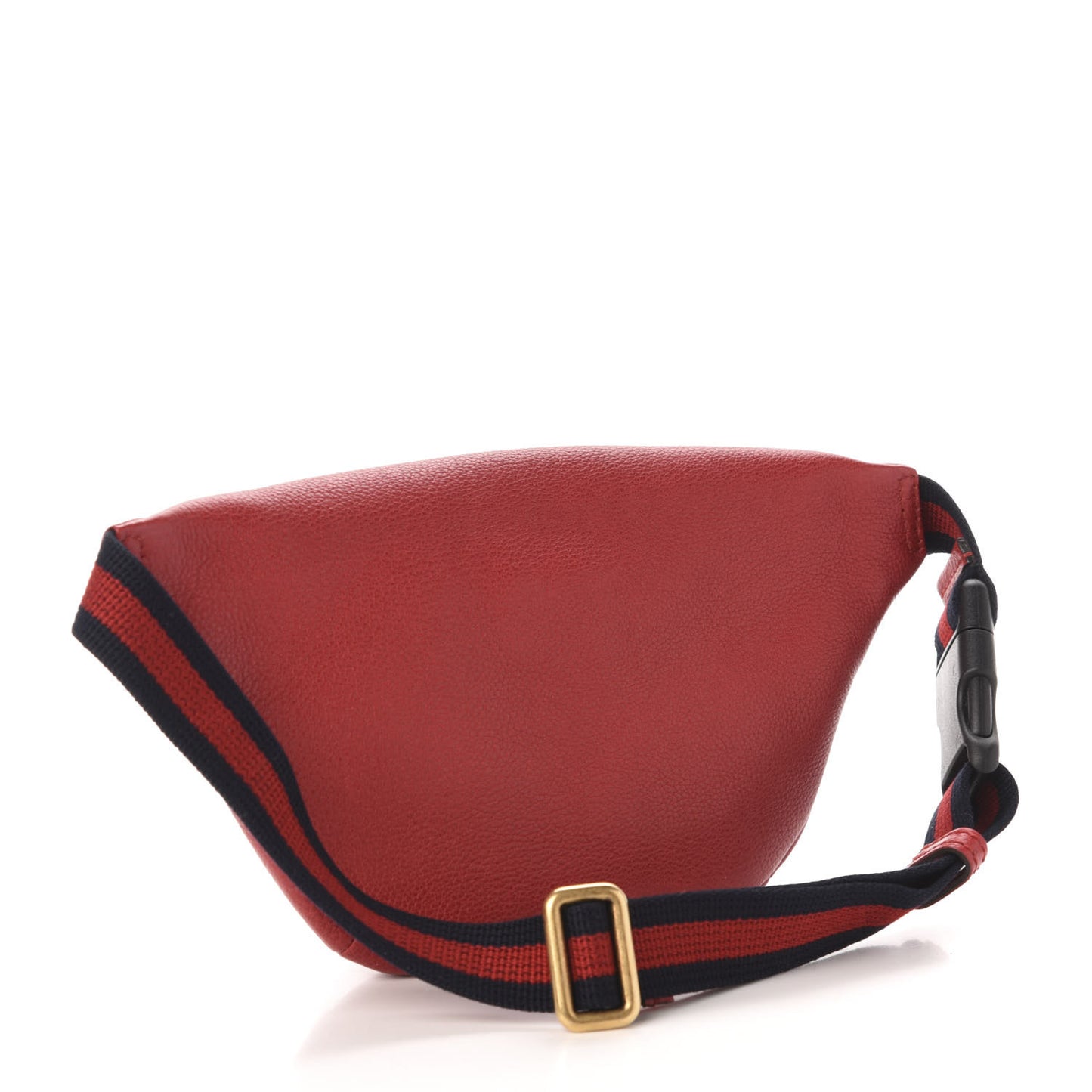 Grained Calfskin Small Logo Belt Bag Hibiscus Red