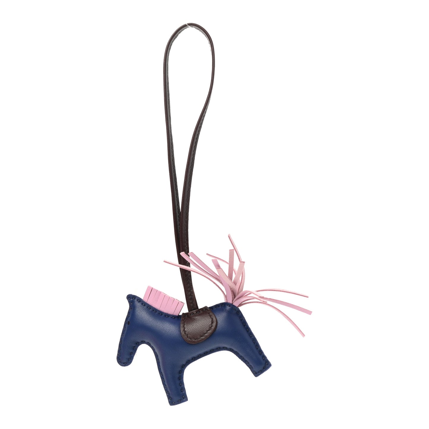 Milo Lambskin Grigri Rodeo Horse Bag Charm PM Rouge Sellier Mauve Sylvestre Bleu Saphir