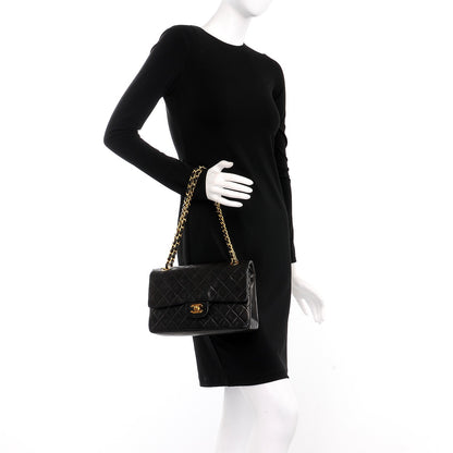 Chanel Lambskin Quilted Medium Double Flap Black 3 of 10