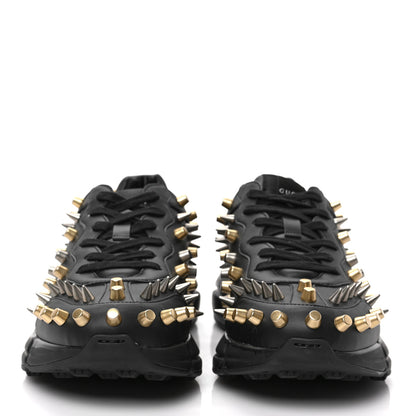 Gucci Demetra Spike Studded Mens Rhyton Sneakers 9.5 Black 2 of 9