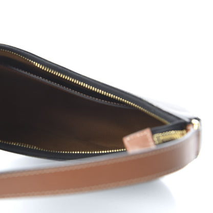 Celine Triomphe Canvas Calfskin Ava Shoulder Bag Tan 5 of 10