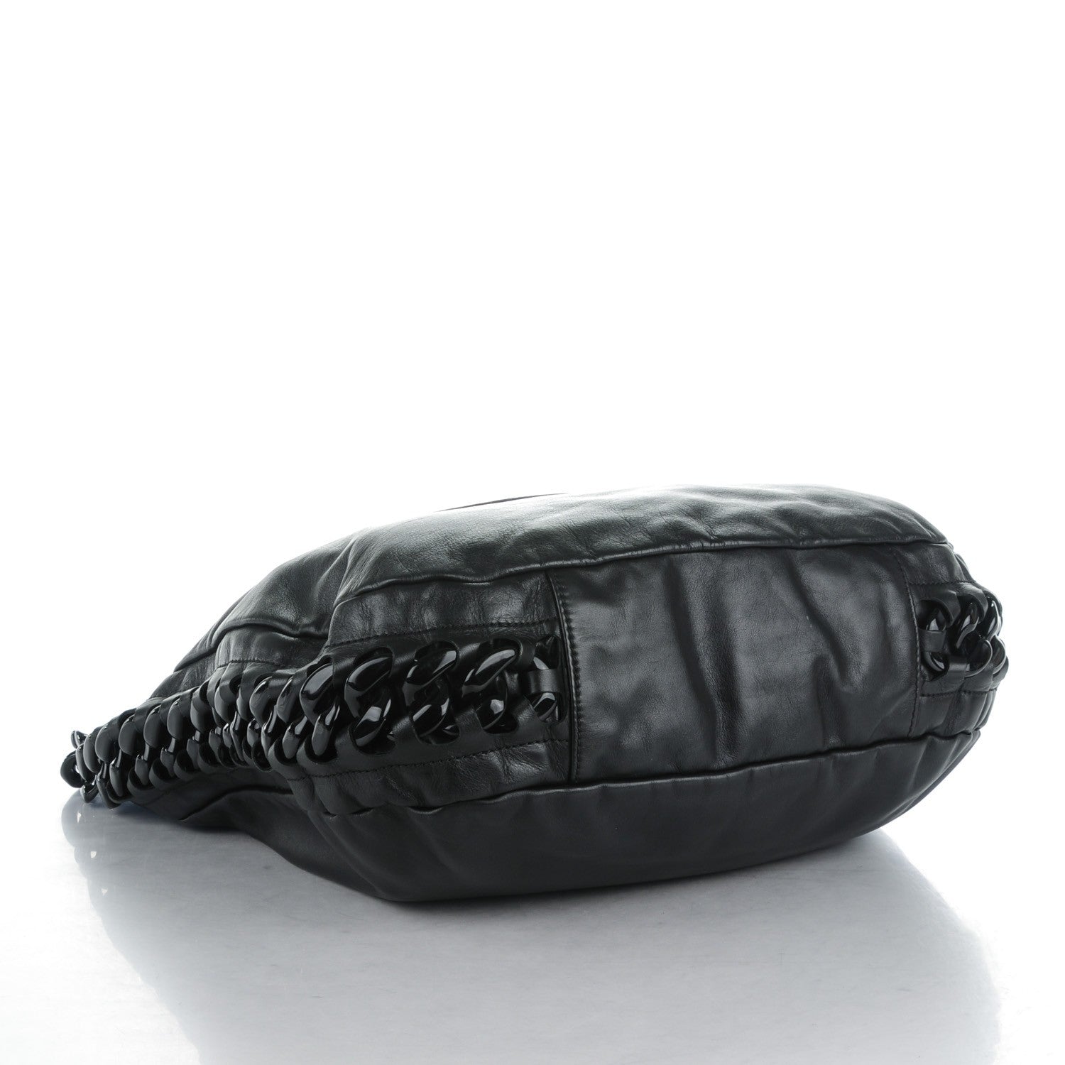 Chanel Calfskin Modern Chain Rhodoid Hobo Black 4 of 7
