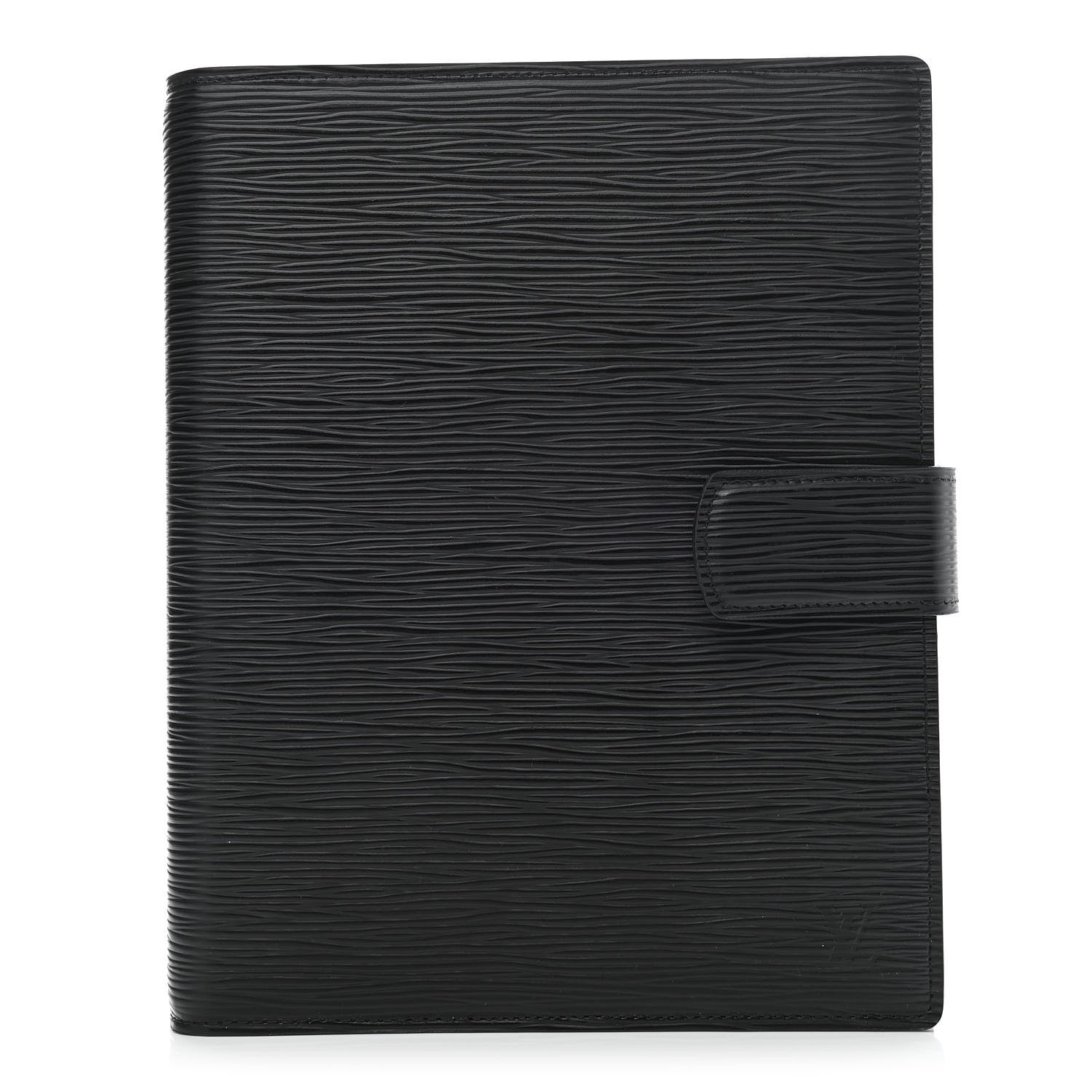 Louis Vuitton Epi Large Ring Agenda Cover Black 1 of 8