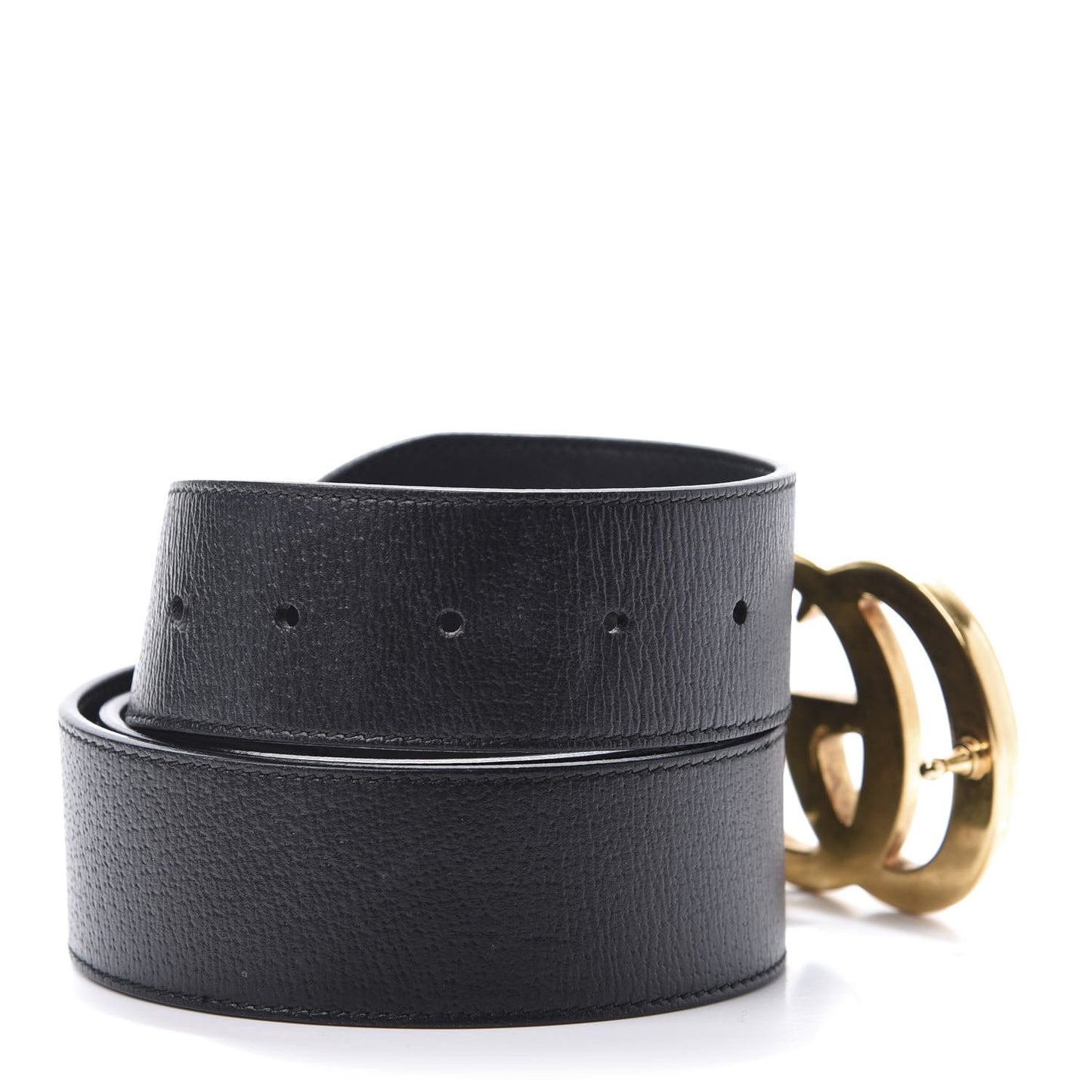 Textured Calfskin Double G 40mm Belt 90 36 Black