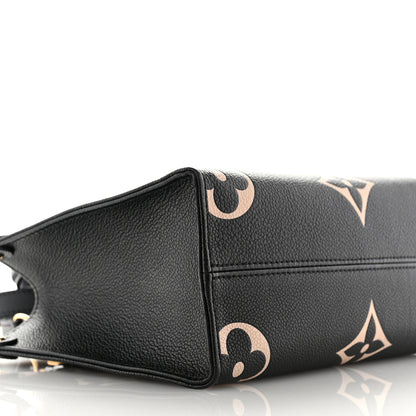 Louis Vuitton Empreinte Monogram Giant Onthego PM Black Beige 8 of 10