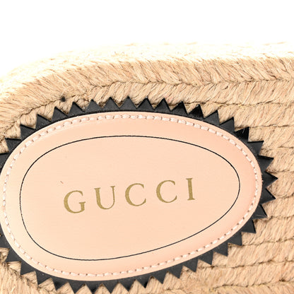 Gucci Canvas Interlocking G Damita Espadrille Sandals 37.5 Wild Rose 7 of 12
