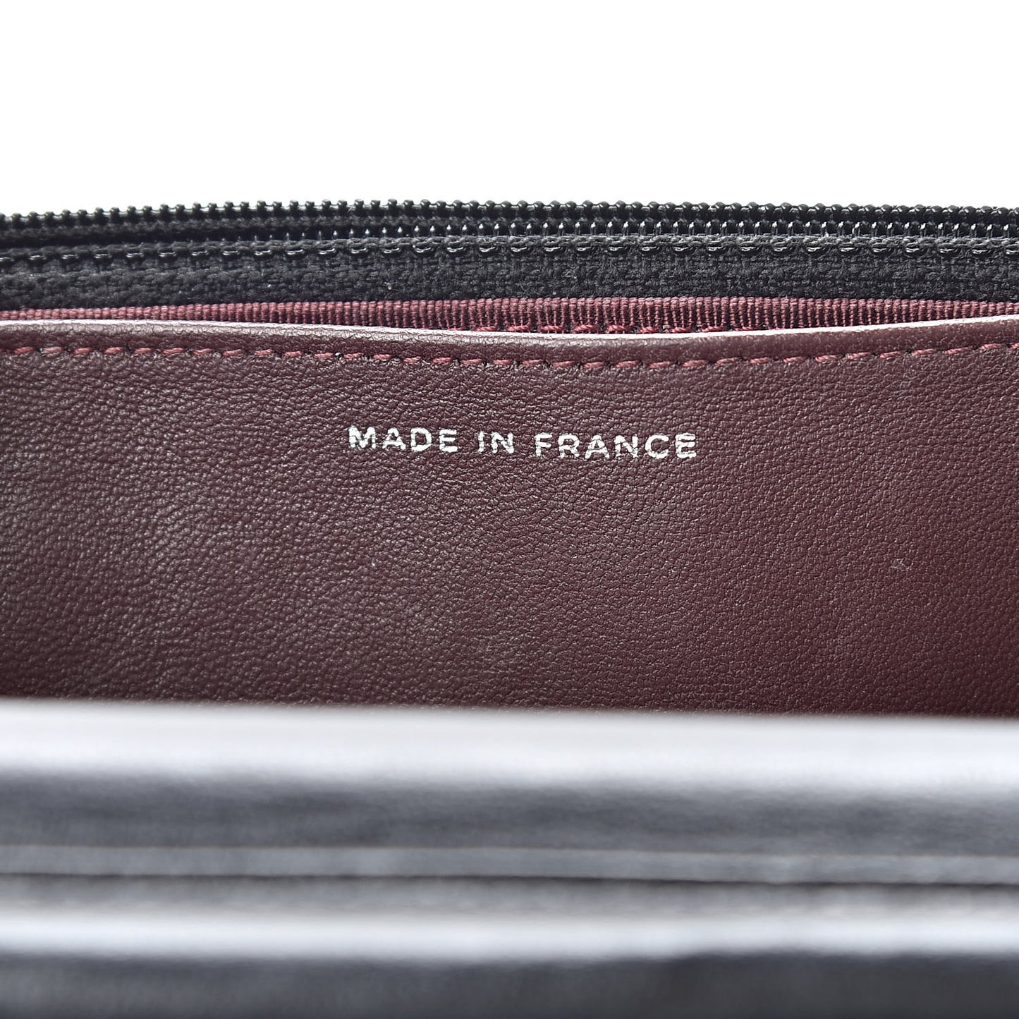 Lambskin Quilted Wallet On Chain WOC Black