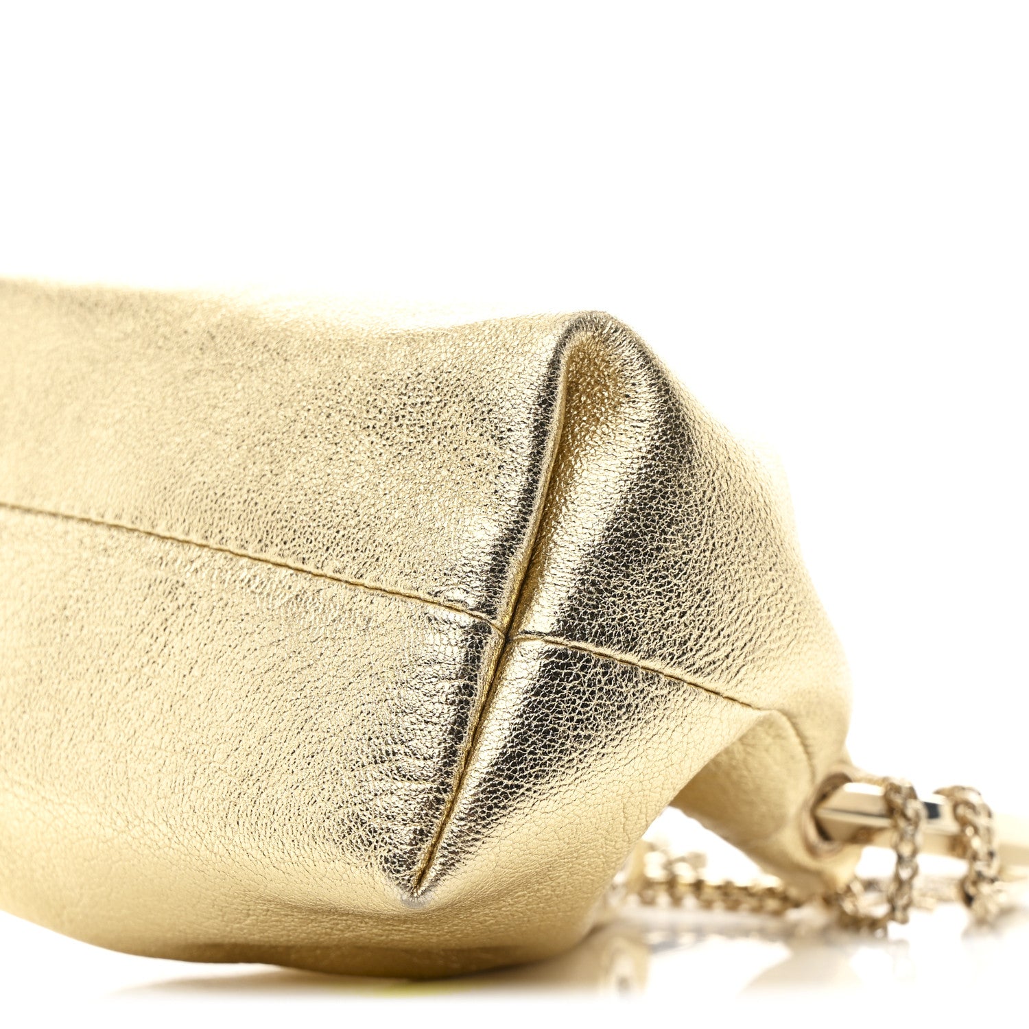 Jimmy Choo Metallic Lambskin Micro Bon Bon Bag Gold 1841175