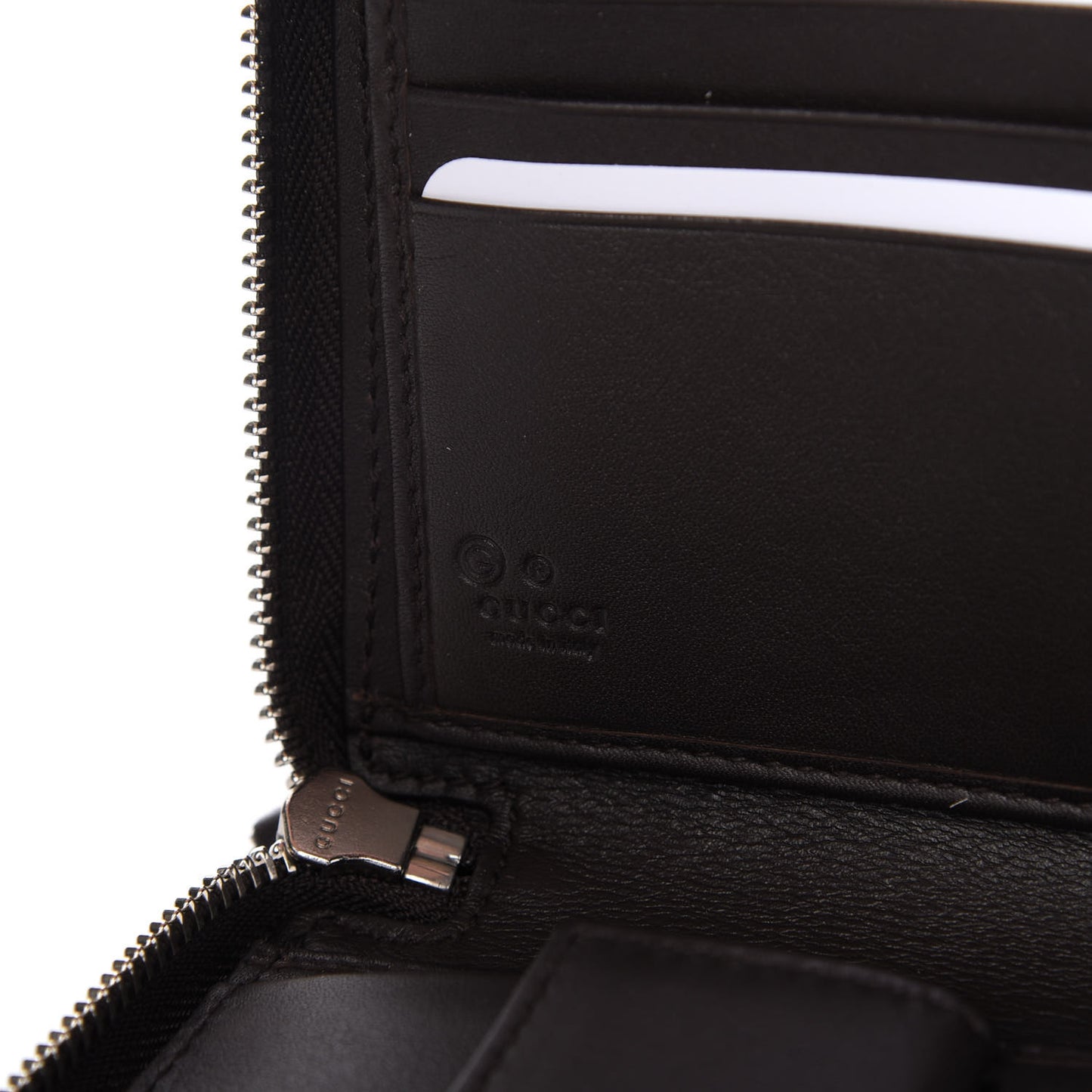 Microguccissima Large Zip Around Organizer Wallet Testa di Moro