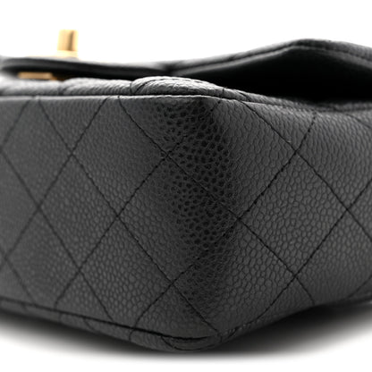 Chanel Metallic Caviar Quilted Mini Rectangular Flap Black 10 of 10