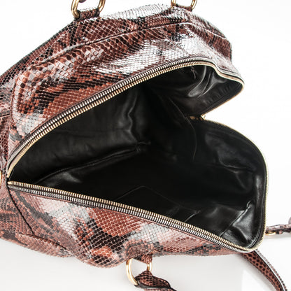 Prada Python Bauletto Tote Cotto 6 of 8