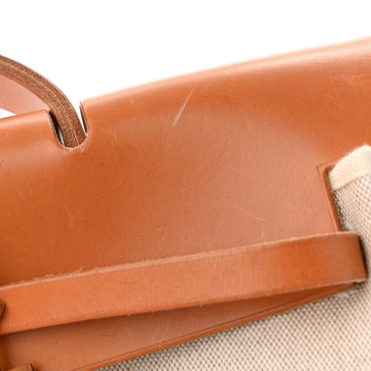 Hermes Toile Vache Calfskin Herbag 39 MM Natural 23 of 27