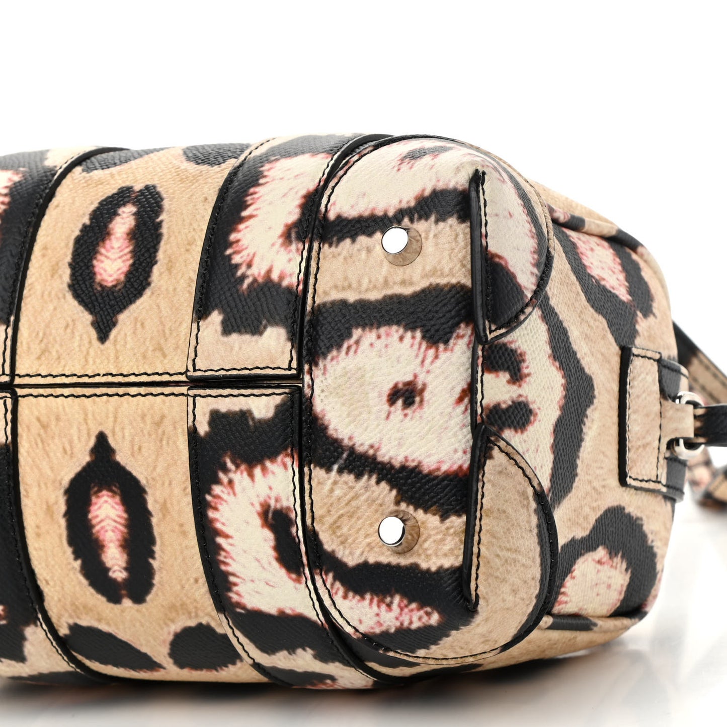 Grained Calfskin Jaguar Print Micro Lucrezia Multicolor