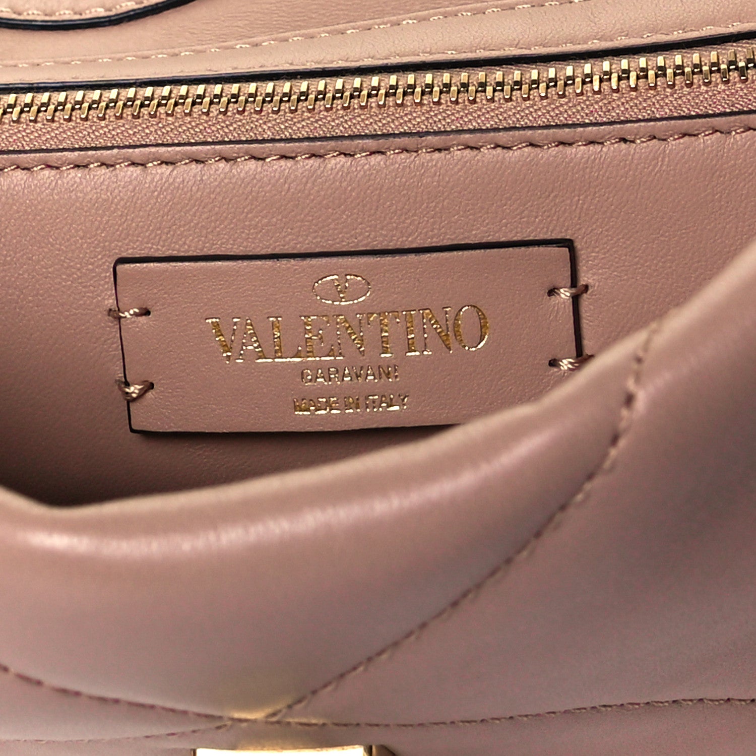 Valentino Garavani Nappa Large Roman Stud Shoulder Bag Rose Cannelle 7 of 8