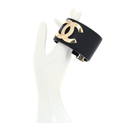 Chanel Calfskin CC Wide Cuff M Black 2 of 7