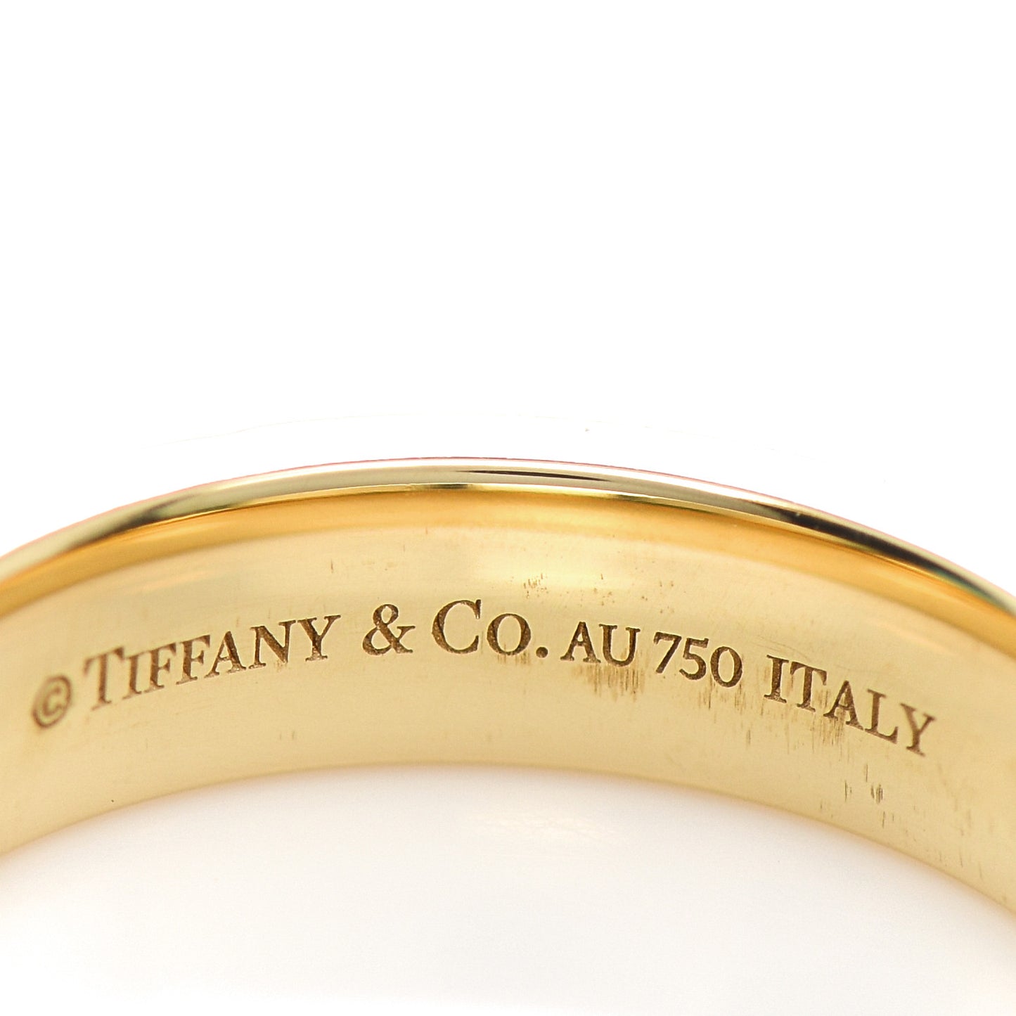 18K Yellow Gold Diamond Narrow T Two Pave Ring 50 5.5