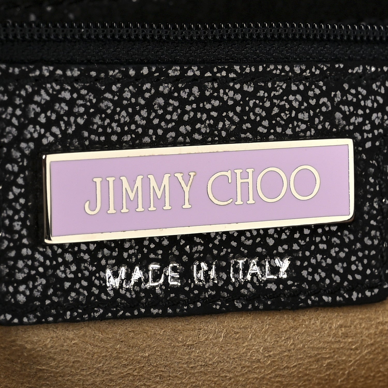 Jimmy Choo Metallic Calfskin Brix Convertible Clutch Black 6 of 11