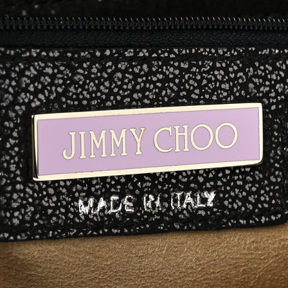 Jimmy Choo Metallic Calfskin Brix Convertible Clutch Black 6 of 11