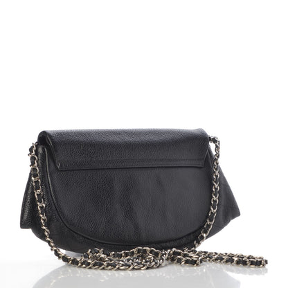 Chanel Caviar Half Moon Wallet On Chain WOC Black 3 of 10