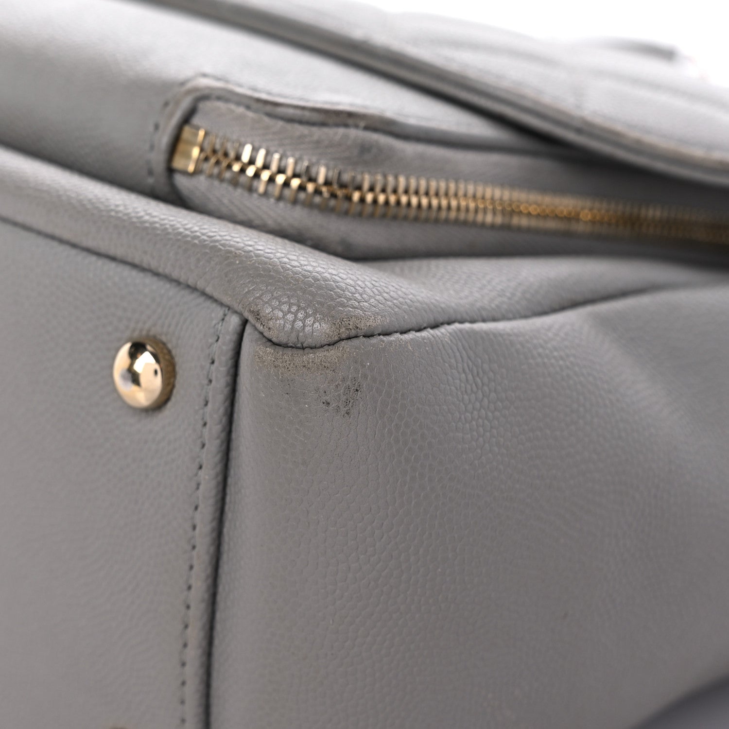 Chanel Caviar Quilted Large Business Affinity Flap Grey 9 of 23