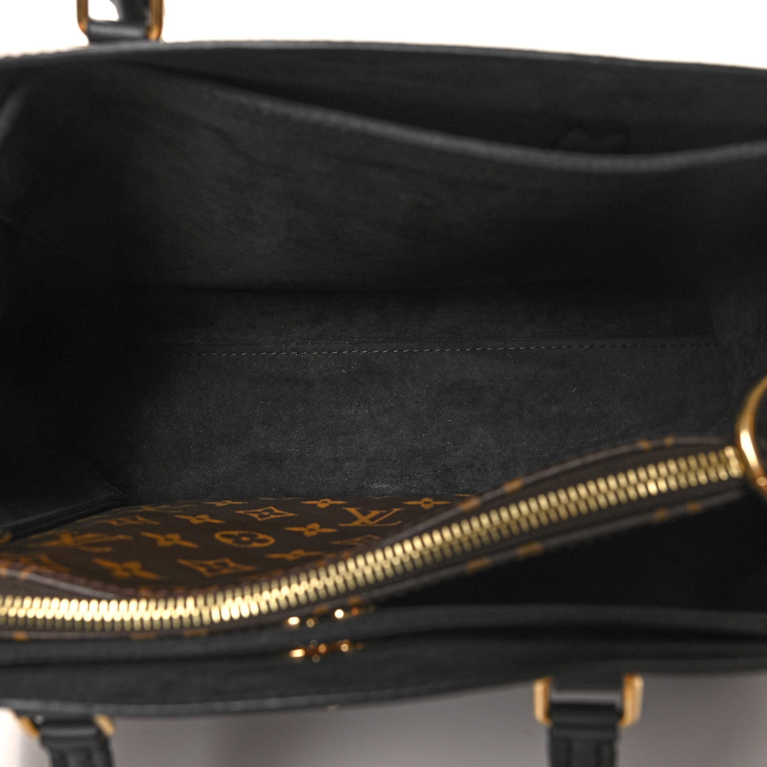 Louis Vuitton Monogram Flower Tote Black 5 of 10