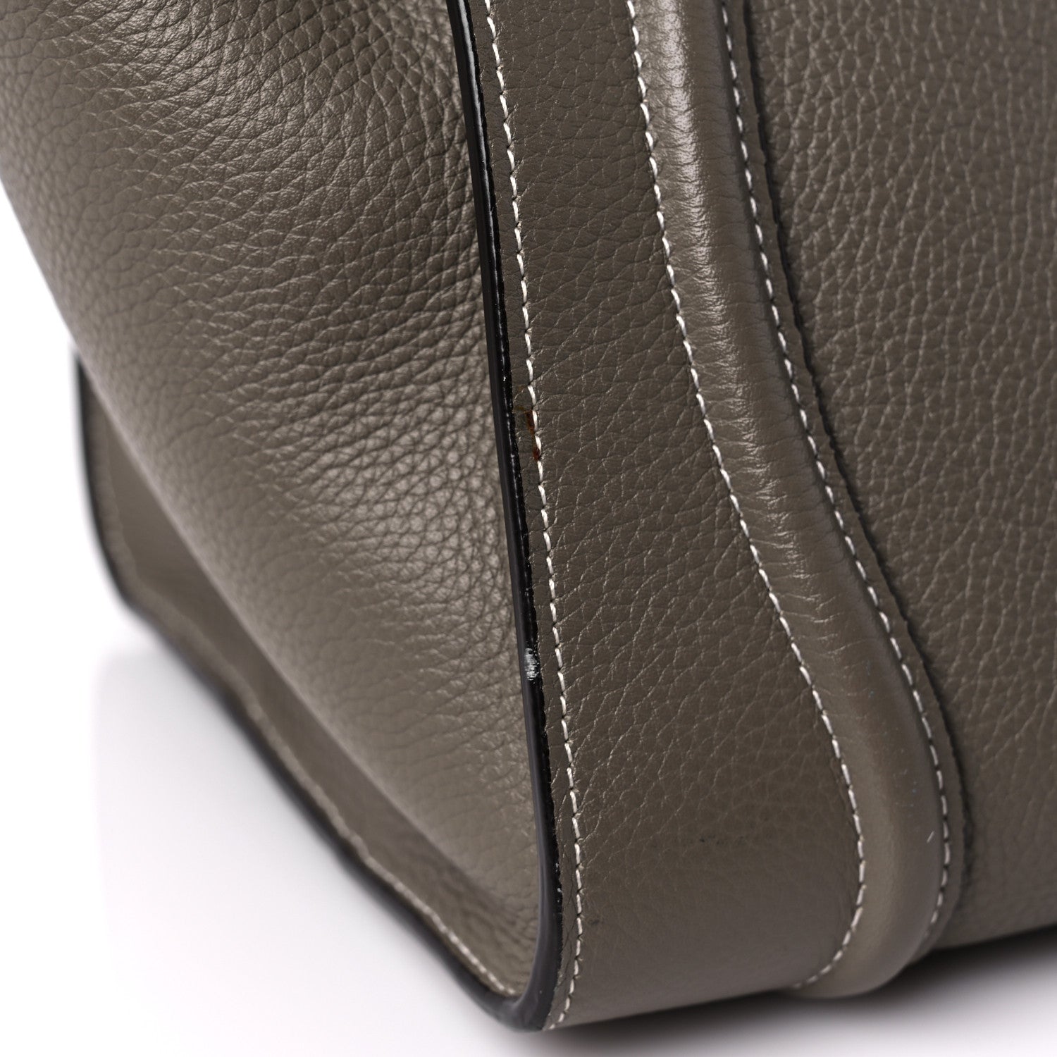Celine Drummed Calfskin Mini Luggage Souris 17 of 17