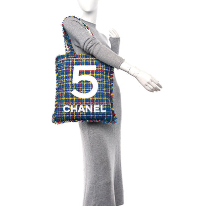 Chanel Tweed N°5 Tote White Multicolor 2 of 10