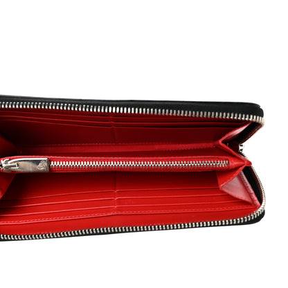 Christian Louboutin Patent Loubitag Graffiti Panettone Zip Wallet Black 5 of 6