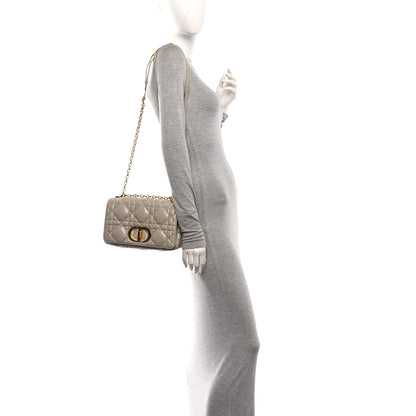 Christian Dior Calfskin Macrocannage Medium Caro Bag Sand 2 of 11