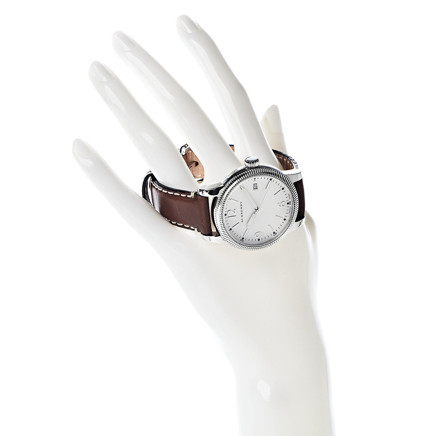 Stainless Steel Calfskin 38mm Utilitarian Quartz Watch BU7823