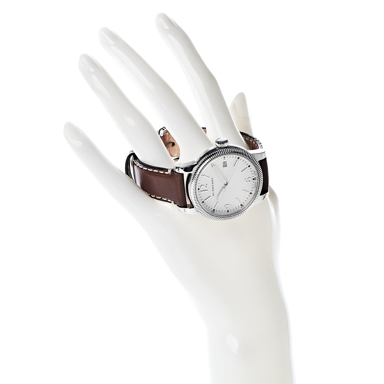 Burberry Stainless Steel Calfskin 38mm Utilitarian Quartz Watch BU7823 2 of 12
