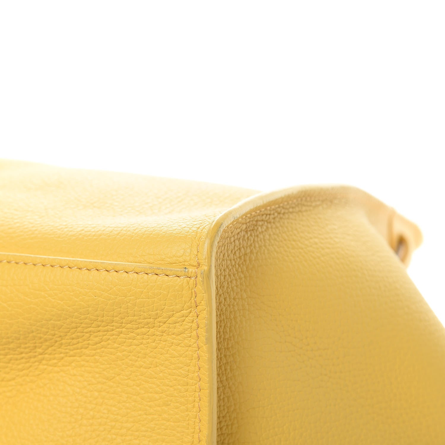 Celine Supple Grained Calfskin Small Long Strap Big Bag Sunflower 11 of 17