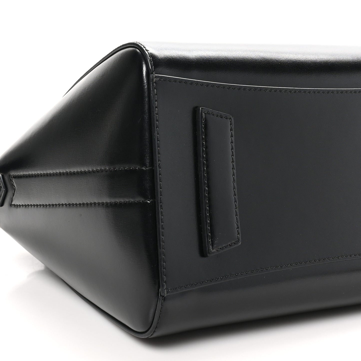 Shiny Lord Calfskin Small Antigona Black