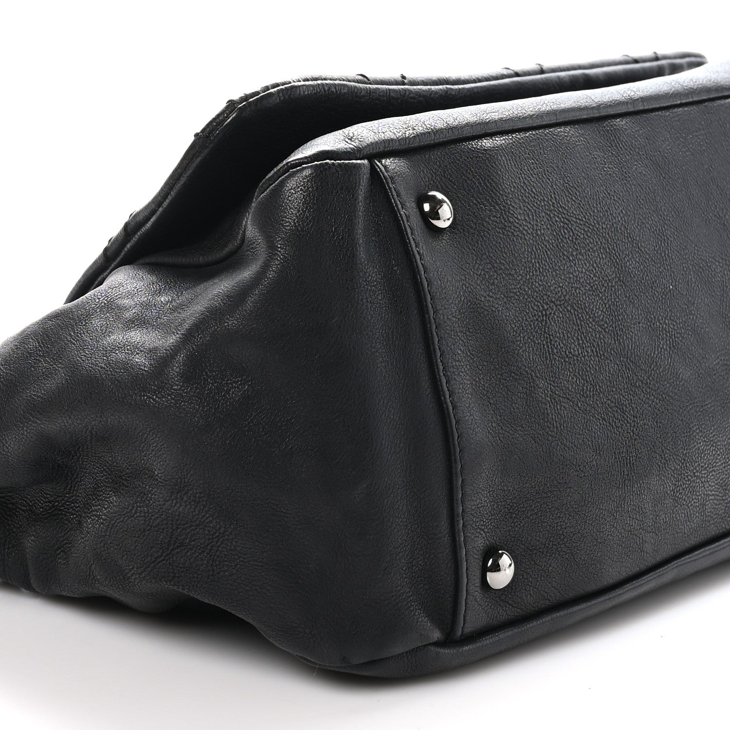 Chanel Calfskin Diamond Stitch Accordion Flap Black 9 of 10