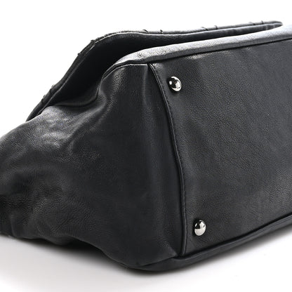 Chanel Calfskin Diamond Stitch Accordion Flap Black 9 of 10