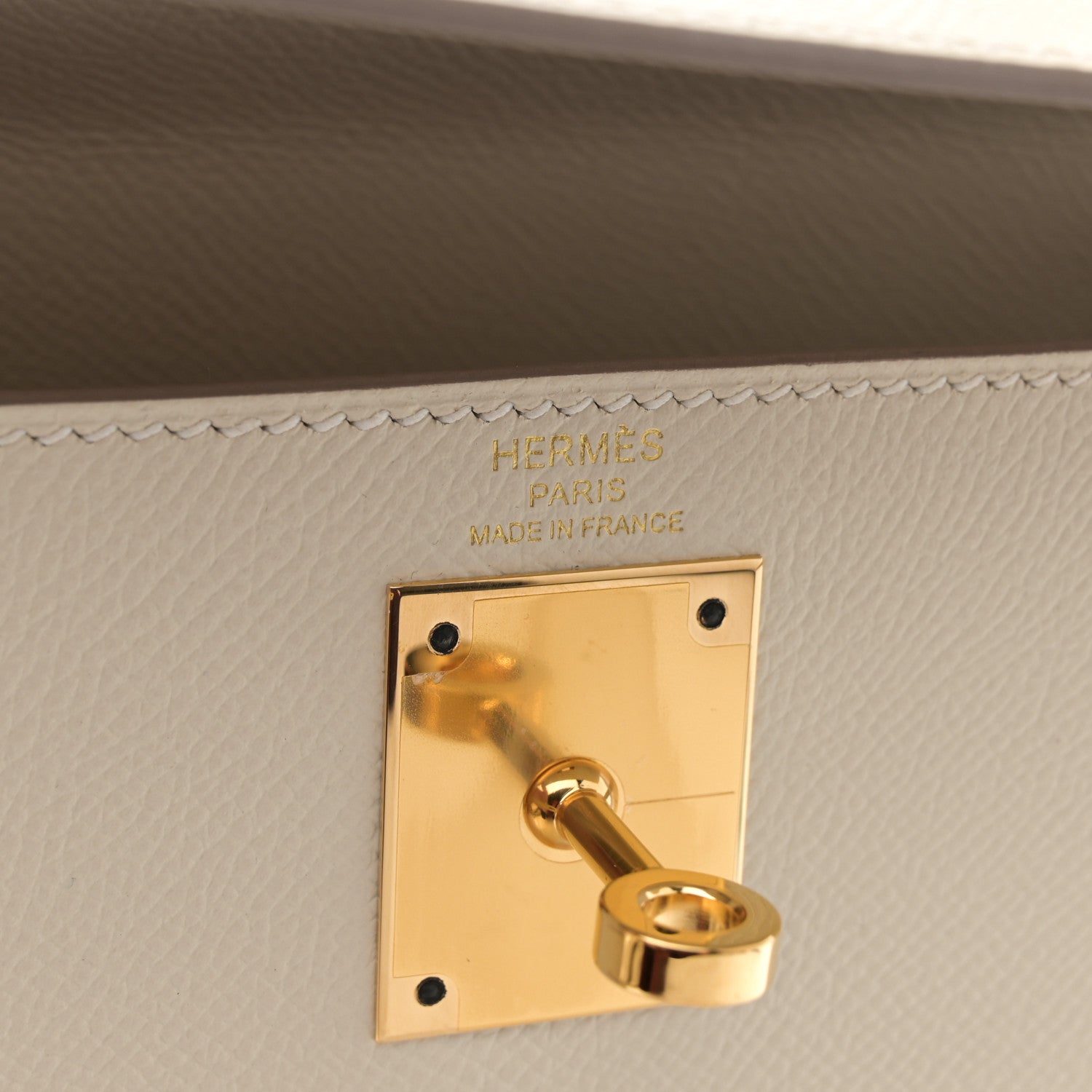 Hermes Epsom Kelly Sellier 28 Craie 6 of 11