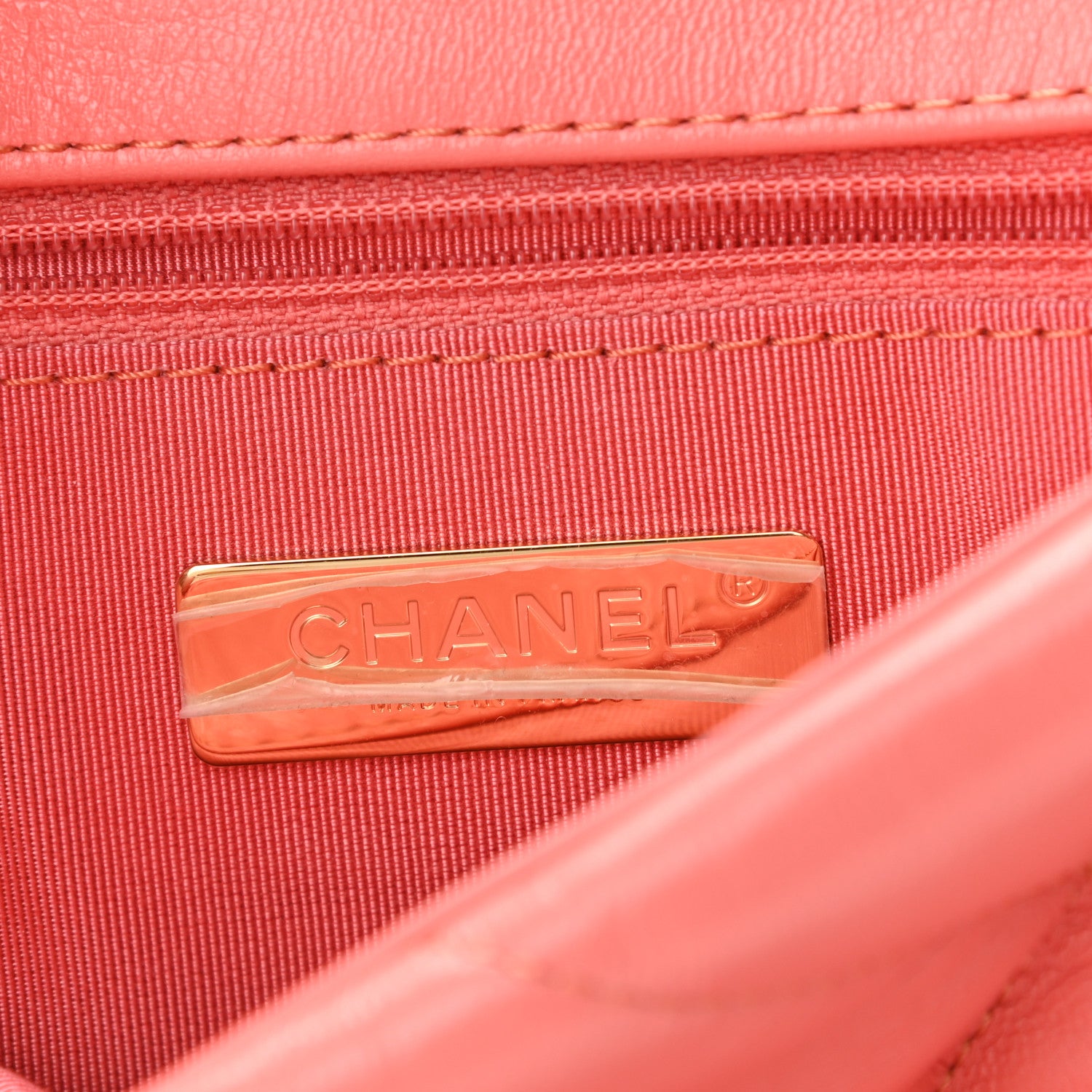 Chanel Goatskin Quilted Medium Chanel 19 Flap Pink 6 of 10