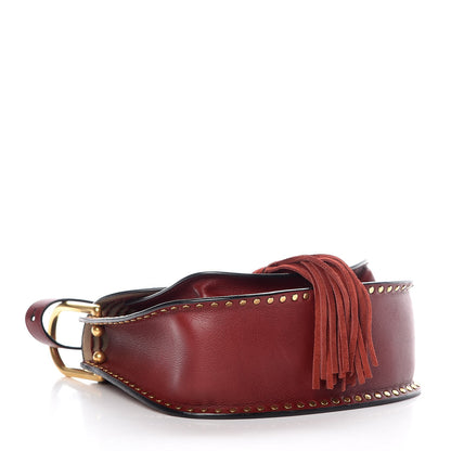 Chloe Calfskin Braided Small Hudson Shoulder Bag Sienna Red 4 of 8